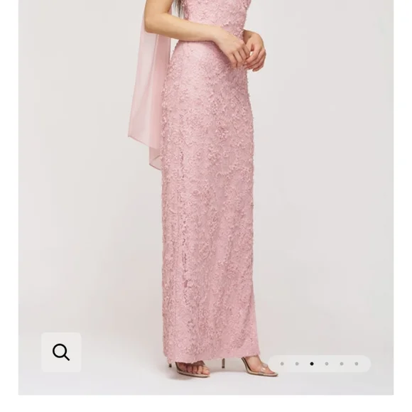 JS Collections Elodie Neck Drape Gown - Picture 3 of 6